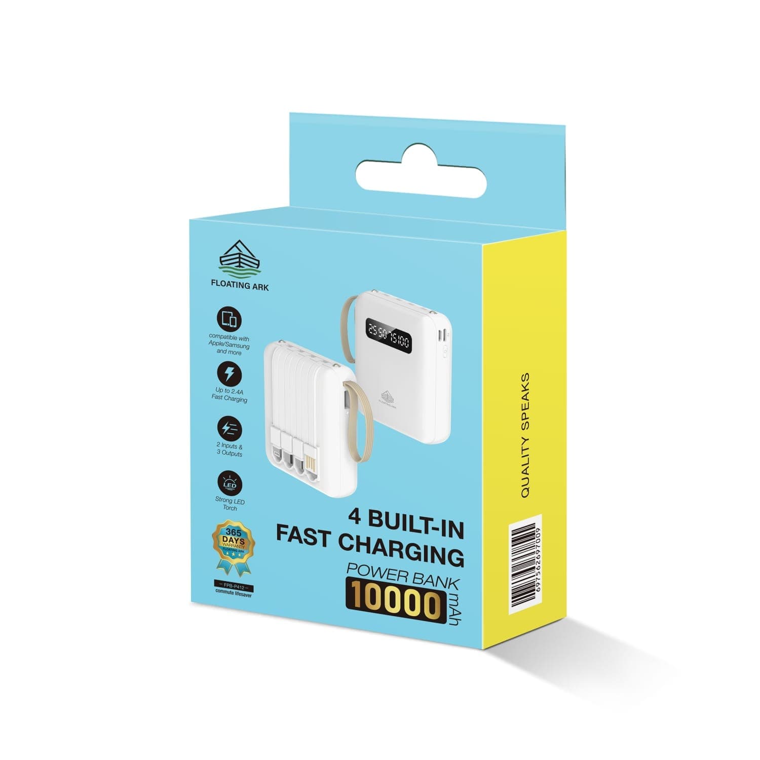 4 Built-in Fast Charging Powerbank