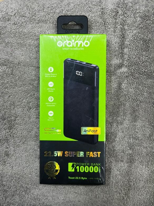 Oraimo Ani Fast Powerbank 22.5W
